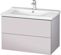 Duravit Meuble sous-lavabo L-Cube monté au mur, largeur 820mm, profondeur 481, 2 tiroirs, pour "P3 Comfort" Article 233285, LC624708787, LC624708787, Colorazione: Laccato Bianco Lilla Seta opaco Lacca