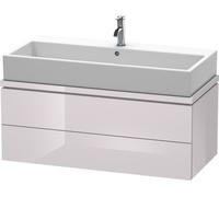 Duravit Meuble sous-lavabo L-Cube pour console, largeur 1020mm, profondeur 477mm, 2 tiroirs LC68230, LC580902727, LC580902727, Colorazione: Laccato lucido bianco lilla lucido