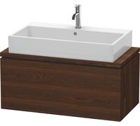 Duravit Meuble sous-lavabo L-Cube pour console, largeur 520mm, profondeur 477mm, 1 coulissant, LC580306969, LC580306969, Colorazione: Noce spazzolato Impiallacciatura in vero legno