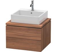 Duravit Meuble sous-lavabo L-Cube pour console, largeur 620mm, profondeur 547mm, 2 tiroirs, LC581507979, LC581507979, Colorazione: Decorazione naturale in noce