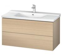 Duravit Meuble sous-lavabo L-Cube pour montage mural largeur 1020mm, profondeur 481, 2 tiroirs, pour P3 Comfort Article 233210, LC625007171, LC625007171, Colorazione: Rovere mediterraneo impiallacciat