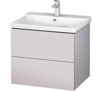 Duravit Meuble sous-lavabo L-Cube pour montage mural largeur 620mm, profondeur 481, 2 tiroirs, pour "P3 Comfort" Article 233265, LC624408787, LC624408787, Colorazione: Laccato Bianco Lilla Seta opaco
