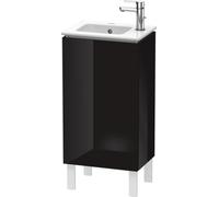 Duravit Meuble sous-lavabo L-Cube vertical, 1 porte, charnière à gauche, 420mm, pour ME by Starck 072343, LC6273L4040, LC6273L4040, Colorazione: Laccato nero lucido