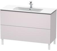 Duravit Meuble sous-lavabo L-Cube vertical, 2 tiroirs, largeur : 1220mm, pour ME by Starck 233612, LC662808787, LC662808787, Colorazione: Laccato Bianco Lilla Seta opaco Laccato opaco