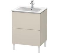 Duravit Meuble sous-lavabo L-Cube vertical, 2 tiroirs, largeur : 620mm, pour ME by Starck 233663, LC662509191, LC662509191, Colorazione: Taupe Decor