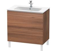 Duravit Meuble sous-lavabo L-Cube vertical, largeur 820mm, profondeur 481mm, 2 tiroirs, pour ME by Starck article 233683, LC662607979, LC662607979, Colorazione: Decorazione naturale in noce