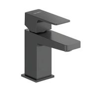 Duravit MH1010002046 Manhattan - Rubinetto per lavabo, colore: Nero opaco