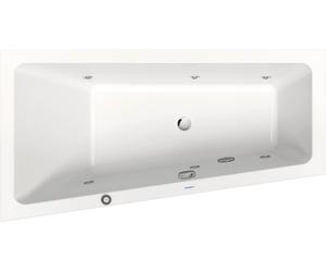 Duravit No.1 baignoire balnéo encastrée, trapèze, 1500x800mm, Jet Protect, 1 inclinaison du dossier à gauche, blanc, 760504000JP1000, 760504000JP1000