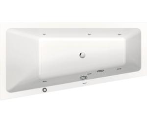 Duravit No.1 baignoire balnéo encastrée, trapèze, 1600x850mm, Jet Protect, 1 inclinaison du dossier à gauche, blanc, 760506000JP1000, 760506000JP1000