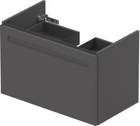 Mobiletto Duravit No.1, 1 cassetto, 740x426x478 mm, con apertura per sifone, cassetto interno, N143830, Colorazione: Grafite opaco Decor