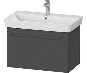 Duravit No.1 bâti-support lavabo suspendu, 1 tiroir, 740x426x478mm, avec découpe siphon et tiroir intérieur, N14383049490000, N14383049490000, Colorazione: Grafite opaco Decor