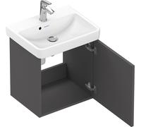 Duravit No.1 bâti-support pour lavabo suspendu, 1 porte, charnières à droite, 440x386x478mm, N14267R49490000, N14267R49490000, Colorazione: Grafite opaco Decor