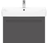 Duravit No.1 bâti-support pour lavabo suspendu, 1 tiroir, 740x426x478mm, N14283049490000, N14283049490000, Colorazione: Grafite opaco Decor