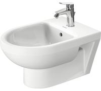 Duravit No.1 bidet da parete, con troppopieno, 1 foro per rubinetto, 370 x 54...