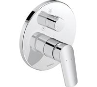 Duravit No.1 miscelatore monocomando doccia incasso, 2 utenze, cromo lucido,
