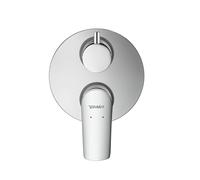 Duravit No.1 Mitigeur monocommandé encastré pour bain, avec corps de base, rond, 2 consommateurs, N15210008010, N15210008010