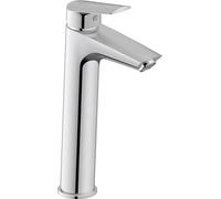 Duravit No.1 Rubinetto bagno lavabo, Taglia L (altezza bocca 203 mm), Miscelatore lavabo bagno senza saltarello, cromo