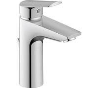Duravit No.1 Rubinetto bagno lavabo, Taglia M (altezza bocca 117 mm), Miscelatore lavabo bagno con saltarello, cromo