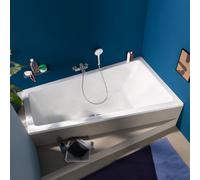 Duravit No.1 baignoire encastrée, trapèze, 1500x800mm, 1 pente de dossier à droite, blanc, 700505000000000, 700505000000000
