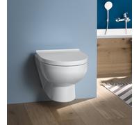 Duravit No.1 WC a parete Compact versione corta, 2575092000+0026190000, Compact No.1 bianco [WC > WC]