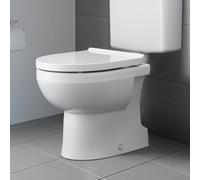 Duravit No.1 WC au sol, rimless, 370x560mm, sortie verticale, 2184012000, 2184012000, Colorazione: Bianco con HygieneGlaze