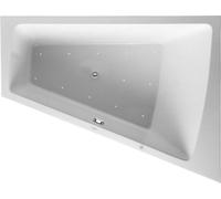 Duravit Whirlpool Paiova 1800x1400mm versione da incasso, schienale inclinato a destra, telaio, set di raccordi di scarico e troppopieno, sistema aria - 760217000AS0000