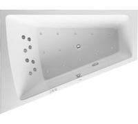 Duravit Paiova Bain à remous, à encastrer, simple dos à gauche, bâti-support, garniture de vidage et de trop-plein chrome, Combi-Système P, 1800x1400mm, 760216000CP1000, 760216000CP1000