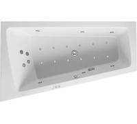 Duravit Paiova Bain à remous, à encastrer, simple dos à gauche, bâti-support, garniture de vidage et de trop-plein chrome, Combi-Système P, 1700x1000mm, 760212000CP1000, 760212000CP1000