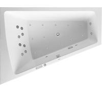 Duravit Paiova Bain à remous, à encastrer, simple dos à gauche, bâti-support, vidage et trop-plein chromés, système Combi E, 1700x1300mm, 760214000CE1000, 760214000CE1000