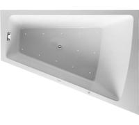 Duravit Paiova Bain à remous, simple dos à droite, habillage acrylique moulé, bâti-support, garniture de vidage et de trop-plein chrome, Air-System, 1700x1300mm, 760267000AS0000, 760267000AS0000