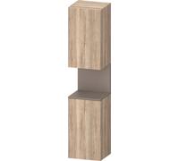 Duravit Qatego Armoire haute, porte à gauche, 400x360x1760mm, niche basalte mat, QA1346L43550010, QA1346L43550010, Colorazione: Rovere marmorizzato/con illuminazione a nicchia