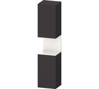 Duravit Qatego Armoire haute, porte à gauche, 400x360x1760mm, niche blanc brillant, QA1346L22800000, QA1346L22800000, Colorazione: grafite supermatt