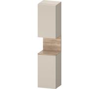Duravit Qatego Armoire haute, porte à gauche, 400x360x1760mm, niche Chêne Mamorisé, QA1346L55830010, QA1346L55830010, Colorazione: Supermateria di colore grigio con illuminazione a nicchia
