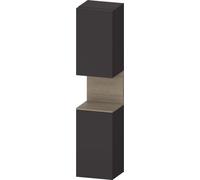 Duravit Qatego Armoire haute, porte à gauche, 400x360x1760mm, niche chêne terra, QA1346L35800000, QA1346L35800000, Colorazione: grafite supermatt