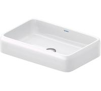 Duravit Qatego vasque à poser, 600x400mm, sans trop-plein, polie, Soft Edge, rectangulaire, 2383602079, 2383602079, Colorazione: senza foro per rubinetto, con HygieneGlaze