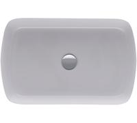 Lavabo da appoggio Duravit Qatego, 600x400 mm, senza sfioratore, lucido, Soft Edge, ovale, 238460, Colorazione: senza foro per rubinetto - 2384600079