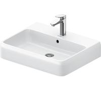 Duravit Qatego lavabo à poser, 600x470mm, avec trop-plein, dessous poncé et émaillé, 2382600027, 2382600027, Colorazione: 1 foro per rubinetto