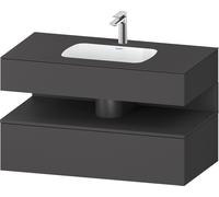 Duravit Qatego lavabo con armadietto 100 cm grafite QA4786049490010