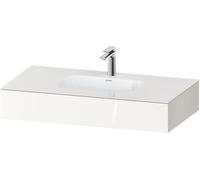 Duravit Qatego lavabo encastré avec console, 1000x550x170mm, QA4691022220000, QA4691022220000, Colorazione: Bianco lucido