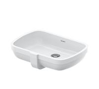Duravit Qatego lavabo da incasso, 0398482028, Qatego bianco [Ceramiche da Bagno > Lavabi]