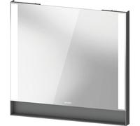 Specchio Duravit Qatego, 800x65x750 mm, campi luminosi laterali, dimmerabile, QA70820, Colorazione: Grafite opaca - QA7082049490000