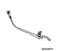 Duravit Quadroval set scarico e troppopieno con funzione di riempimento set completo, 791226000001000, Quadroval cromo [Rubinetteria Bagno > Sistemi di Scarico]