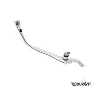 Duravit Paiova, kit de trop-plein et de trop-plein, avec entrée inférieure, chromé, 791230000001000, 791230000001000