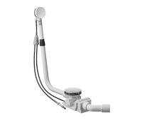 Duravit Quadroval scarico e troppopieno set completo, 791246000001000, Quadroval cromo [Rubinetteria Bagno > Sistemi di Scarico]
