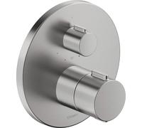 Duravit robinetterie thermostatique, thermostat encastré, 1 consommateur, rond, TH4200016070, TH4200016070, Colorazione: acciaio inossidabile spazzolato