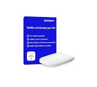 Duravit Sedile Univavo, sedile wc universale ovale, Sedile della toilette con doppio meccanismo a chiusura rallentata, tavoletta wc Sgancio rapido per una facile installazione, prodotto in UE, Bianco