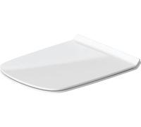 Duravit Sedile WC DuraStyle, coperchio WC con chiusura ammortizzata, coperchio WC in urea termoindurente, con cerniere in acciaio inox, versione estesa (19"), bianco