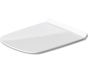 Duravit Sedile WC DuraStyle, coperchio WC con chiusura ammortizzata, coperchio WC in urea termoindurente, con cerniere in acciaio inox, versione estesa (19"), bianco
