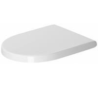Duravit Sedile WC Starck 3 senza cerniere SoftClose Acciaio Inox, Bianco, 006...