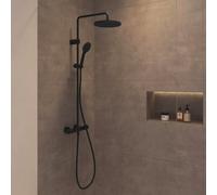 Duravit Shower Systems colonna doccia con termostatico, TH4282008046, Shower Systems nero opaco [Rubinetteria Bagno > Colonne Doccia]